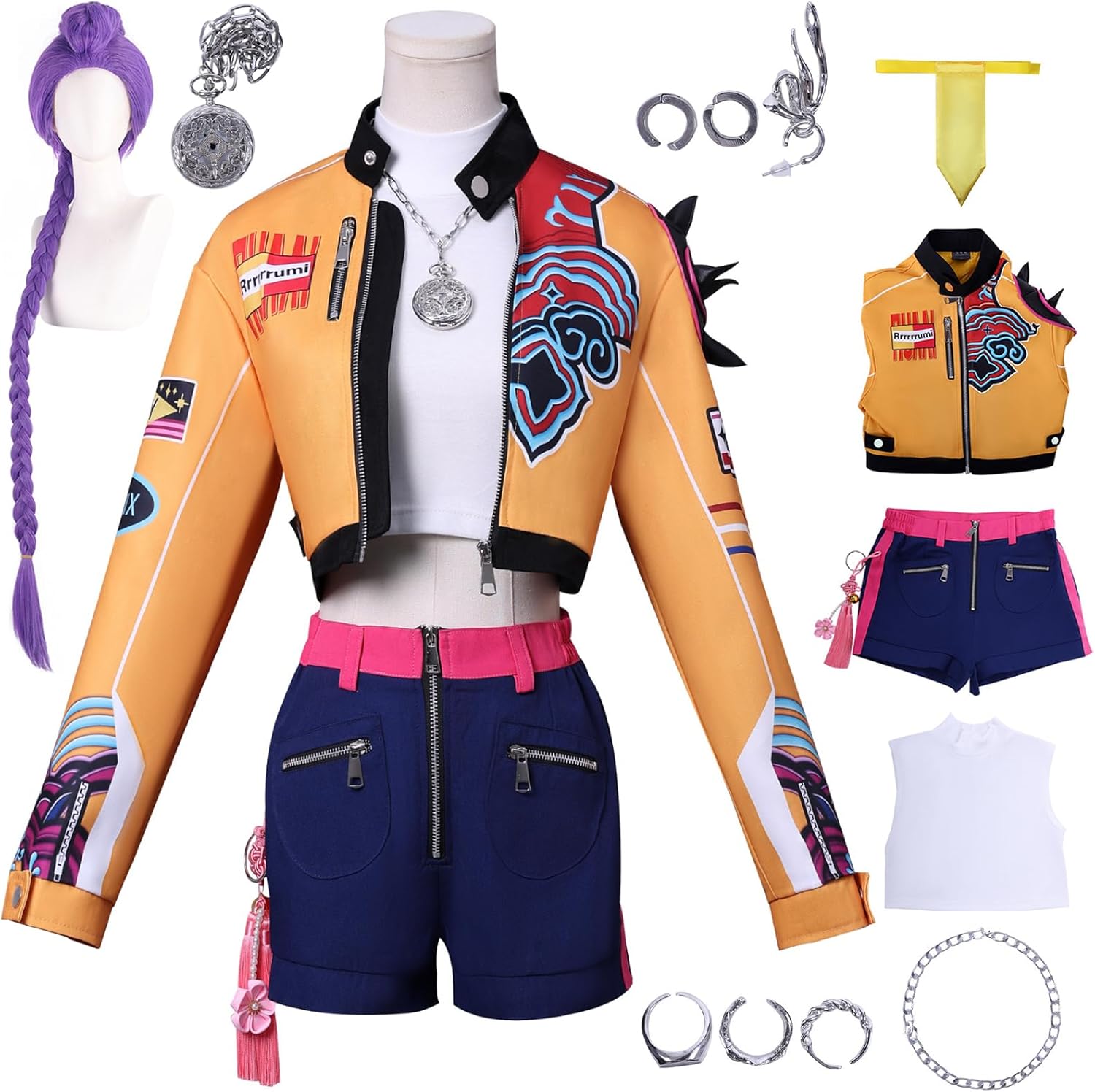 Disfraz-Rumi-K-pop-Demmon-Hunters-con-accesorios
